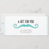 Einzigartiges türkisfarbenes Logo Barkershop Gesch (Vorderseite)