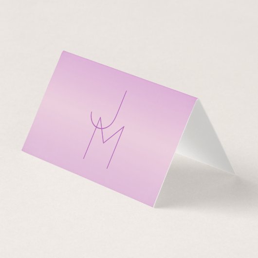 Einzigartiges überlappendes Monogramm | Sanftes La (Vorderseite)