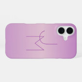 Einzigartiges überlappendes Monogramm | Sanftes La iPhone 16 Hülle (Rückseite (Horizontal))