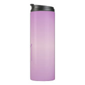 Einzigartiges überlappendes Monogramm | Soft Laven Thermosbecher (Nach rechts gedreht)