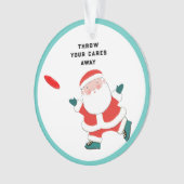 Einzigartiges Ultimate Frisbee Ornament (Vorderseite)