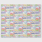 Einzigartiges und besonderes 80. Geburtstagsparty- Geschenkpapier (Flach)