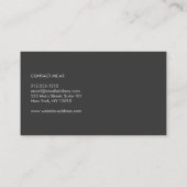 EINZIGARTIGES UND COOLES MODERNES MONOGRAMM AUF DU VISITENKARTE (Rückseite)