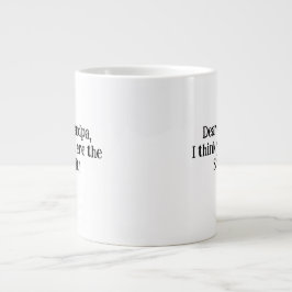 Einzigartiges und PERFEKTES GIFT für Opa! Jumbo-Tasse