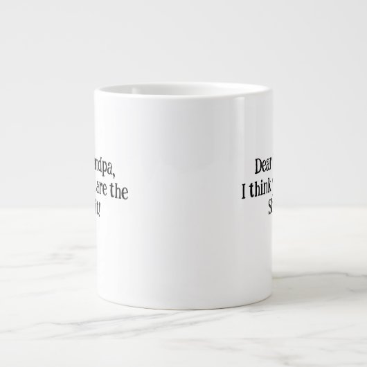Einzigartiges und PERFEKTES GIFT für Opa! Jumbo-Tasse (Vorderseite)