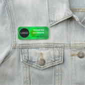 Einzigartiges Unternehmen, Firmenlogo & Mitarbeite Namensschild (Beispiel)