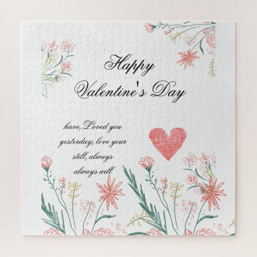 Einzigartiges Valentingeschenk Puzzle (Vertikal)