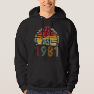 Einzigartiges Vintage Limited Edition Juni 1981 Hoodie