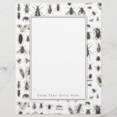 Einzigartiges Vintages Bug- und Insektenmuster (Vorderseite)