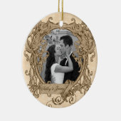 Einzigartiges Vintages Foto Keramikornament (Rechts)