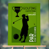 Einzigartiges Vintages Golfgeschenk Acrylschild (Neutral)