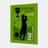Einzigartiges Vintages Golfgeschenk Acrylschild (Winkel)