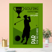 Einzigartiges Vintages Golfgeschenk Acrylschild (Hochzeit)