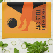 Einzigartiges Vintages Golfgeschenk Geschirrtuch (Gefaltet)