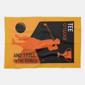 Einzigartiges Vintages Golfgeschenk Geschirrtuch (Horizontal)