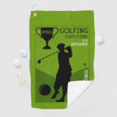 Einzigartiges Vintages Golfgeschenk Golfhandtuch (Insitu)