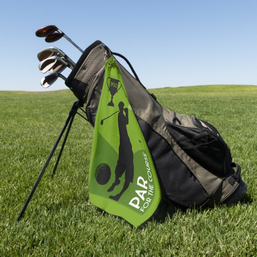 Einzigartiges Vintages Golfgeschenk Golfhandtuch (Gras)