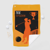 Einzigartiges Vintages Golfgeschenk Golfhandtuch (Insitu)