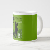 Einzigartiges Vintages Golfgeschenk Jumbo-Tasse (Vorderseite Rechts)