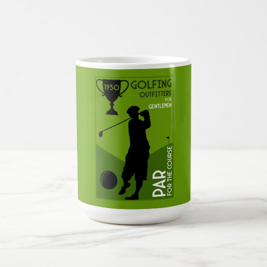 Einzigartiges Vintages Golfgeschenk Kaffeetasse (Mittel)