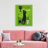 Einzigartiges Vintages Golfgeschenk Leinwanddruck (Insitu (Wohnzimmer))