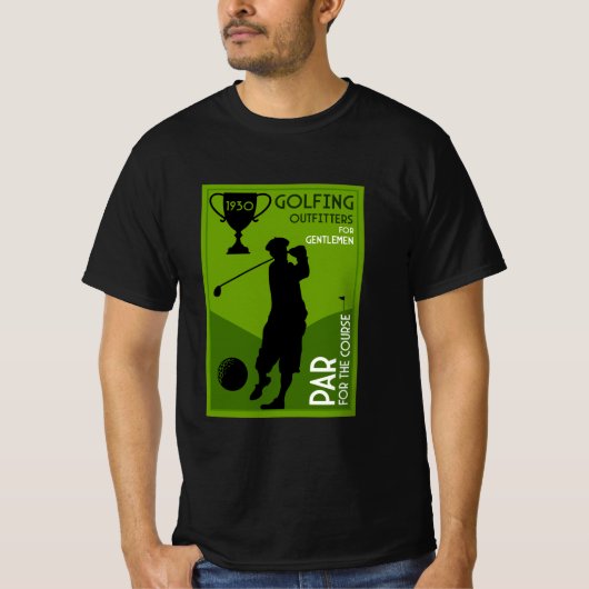 Einzigartiges Vintages Golfgeschenk T-Shirt (Vorderseite)