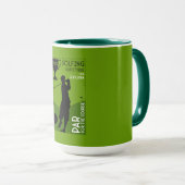 Einzigartiges Vintages Golfgeschenk Tasse (VorderseiteRechts)
