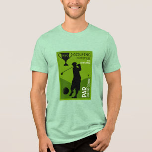 Einzigartiges Vintages Golfgeschenk Tri-Blend Shirt