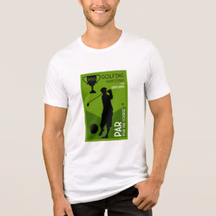 Einzigartiges Vintages Golfgeschenk Tri-Blend Shirt