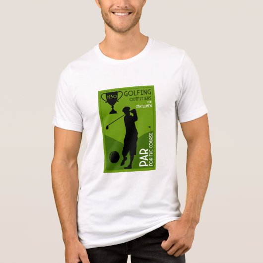 Einzigartiges Vintages Golfgeschenk Tri-Blend Shirt (Vorderseite)