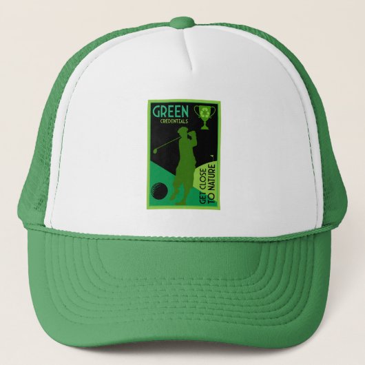 Einzigartiges Vintages Golfgeschenk Truckerkappe (Vorderseite)