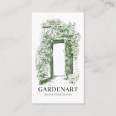 Einzigartiges Vintages Grüngardentor Visitenkarte (Vorderseite)