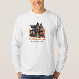 Einzigartiges Vintages Halloween-Spuk Haus T-Shirt