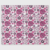 Einzigartiges Vintages Muster Geschenkpapier (Flach)