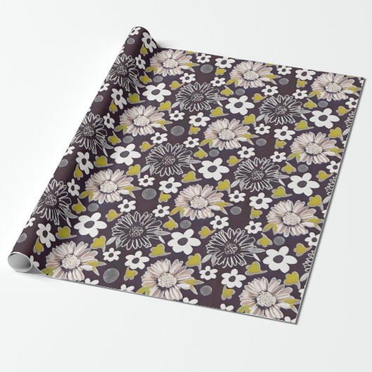 Einzigartiges Vintages Muster-Papier Geschenkpapier (Ungerollt)