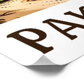 Einzigartiges Vintages Pakistan Illustrations-Post Poster (Ecke)