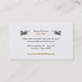 Einzigartiges Vintages Steampunk-Style-Geschäft Visitenkarte (Rückseite)