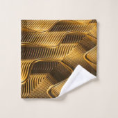 Einzigartiges Vintages Stilmuster Badhandtuch Set (Waschlappen)