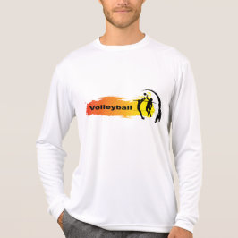 Einzigartiges Volleyball-Emblem T-Shirt