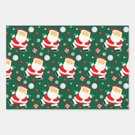 Einzigartiges Volleyball-Urlaubsgeschenk Geschenkpapier Set (Vorderseite)