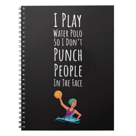 Einzigartiges Wasserpolo-Theme für ihre Mama Notizblock (Vorderseite)