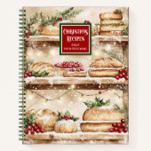 Einzigartiges Watercolor-UrlaubsrezeptNotebook Notizblock (Vorderseite)