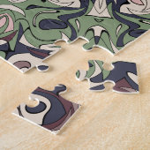 Einzigartiges weibliches Medaillon-Muster Puzzle (Seite)