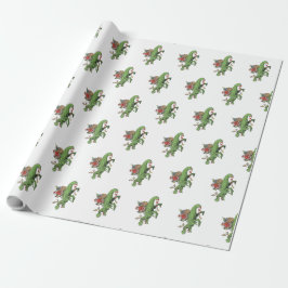 Einzigartiges Weihnachts Dinosaurier Wrapping Pape Geschenkpapier
