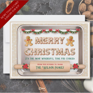Einzigartiges Weihnachts-Karten-Keks-Rezept Feiertagskarte