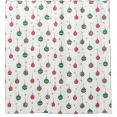 Einzigartiges Weihnachtsbaummuster Duschvorhang (Vorderseite)