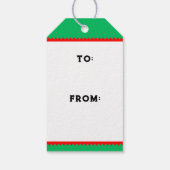 Einzigartiges Weihnachtsfest Geschenkanhänger (Rückseite)