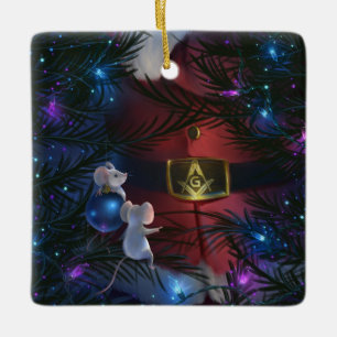 Einzigartiges Weihnachtsfest Keramikornament