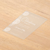 Einzigartiges Weihnachtsfest - Party magenta Acryleinladungen (Ablage )