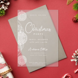 Einzigartiges Weihnachtsfest - Party magenta Acryleinladungen